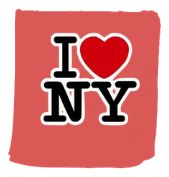 I love New York towel logo